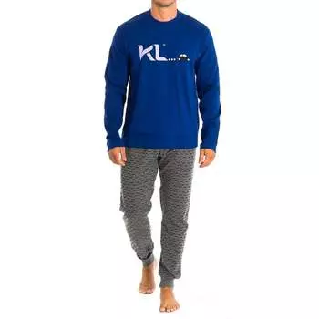Пижама с длинными рукавами kl30178 Kisses And Love, синий