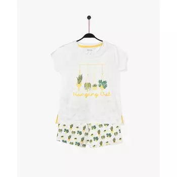 Пижама с коротким рукавом Admas Hanging Out, белый