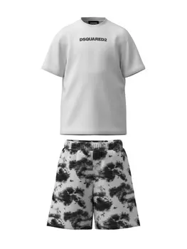 Пижама с логотипом Dsquared2 Kids, белый