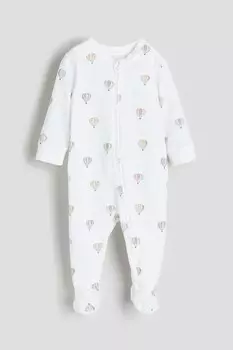 Пижама с ногами H&M, белый