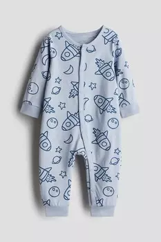 Пижама с рисунком H&M, голубой