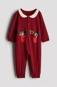 Пижама с рисунком H&M, красный
