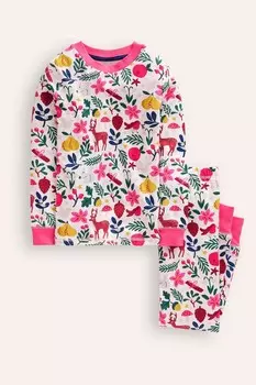 Пижама Snug Long john из 100% хлопка Boden, бежевый