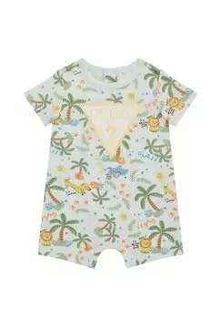 Пижама STRETCH SHORTIE Guess, цвет green animal print