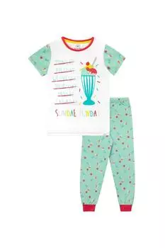 Пижама Sundae Funday Harry Bear, зеленый