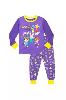 Пижама Twinkle Twinkle Little Star Snuggle Fit Cocomelon, фиолетовый