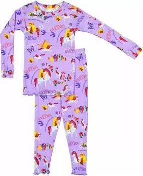 Пижама Uni Uni для девочек в фиолетовом цвете Books To Bed