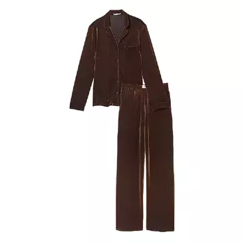 Пижама Victoria's Secret Shimmer Knit Long, золотой
