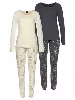 Пижама VIVANCE DREAMS, цвет anthrazit, beige