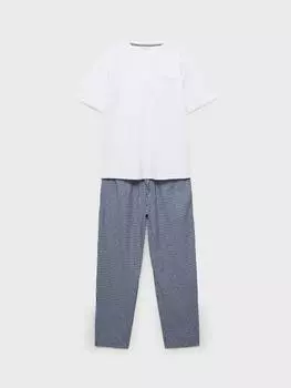 Пижама в клетку ancla обычного покроя Mango, цвет Multi/Navy