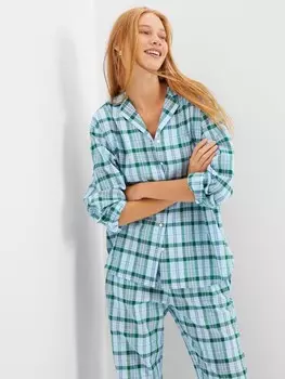 Пижамная блузка в клетку Gap, синий