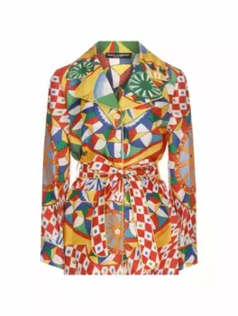 Пижамная рубашка Carretto Dolce&Gabbana, мультиколор