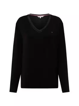 Пижамная рубашка Tommy Hilfiger, черный