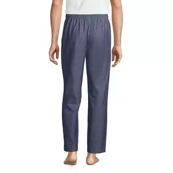 Пижамные брюки из поплина Big & Tall Lands' End