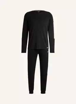 Пижамный комплект Balance Long Set Regular Fit Boss, черный