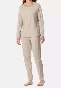 Пижамный комплект CASUAL Schiesser, бежевый