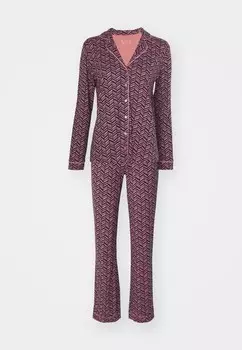 Пижамный комплект COSY CLASSIC SET LASCANA, Бордо