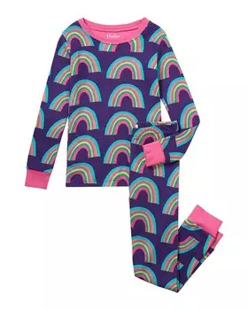 Пижамный комплект Hatley Giant Rainbows, синий
