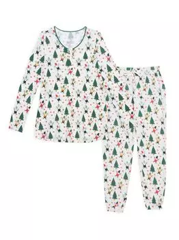 Пижамный комплект Little Kid's & Kid's из 2 предметов с гномом для праздника Magnetic Me