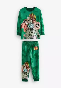 Пижамный комплект LONG SLEEVE 2 PACK REGULAR FIT SET Next, зеленый