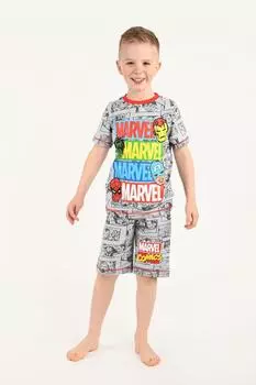 Пижамный комплект Marvel Shorty Marvel, серый