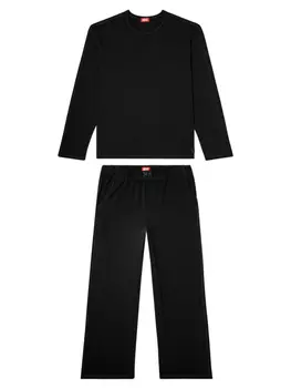 Пижамный комплект с длинными рукавами Diesel Adrian, черный