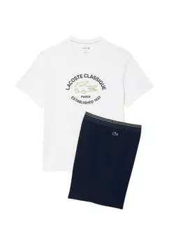 Пижамный комплект SET Lacoste, белый