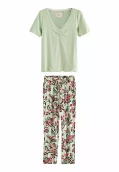 Пижамный комплект SET REGULAR FIT Laura Ashley, зеленый