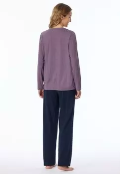 Пижамный комплект SET Schiesser, фиолетовый