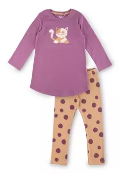 Пижамный комплект SET sigikid, коричневый