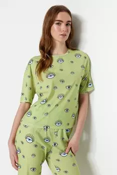 Пижамный комплект TRENDYOLMLLA, зеленый