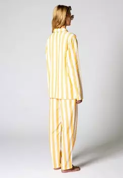 Пижамный комплект UNO STRIPE BUTTON UP Nufferton, оранжевый