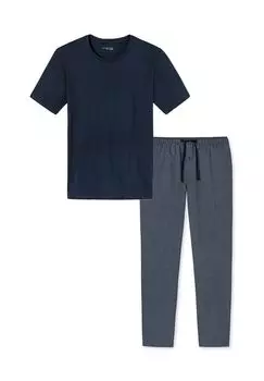 Пижамный микс SCHIESSER, цвет Blau Gemustert