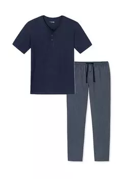 Пижамный микс SCHIESSER, цвет Blau Gemustert