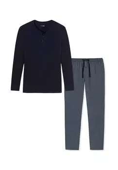 Пижамный микс SCHIESSER, цвет Blau Gemustert