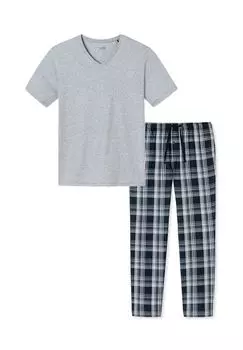 Пижамный микс SCHIESSER, цвет Dunkelblau Grau