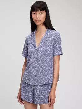 Пижамный топ из модала Gap, фиолетовый