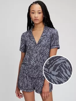 Пижамный топ из модала Gap, серый