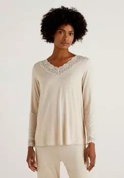 Пижамный топ United Colors of Benetton, бежевый