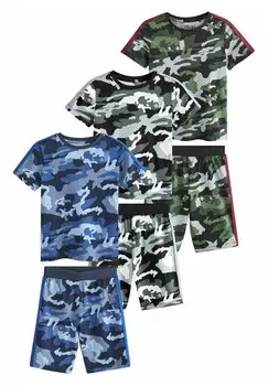 Пижамы 3 PACK SET Next, зеленый