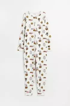 Пижамы H&amp;M, белый/узор