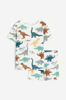 Пижамы из джерси H&M, белый