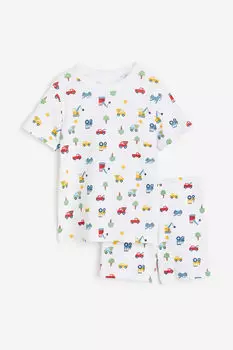 Пижамы из джерси H&M, белый