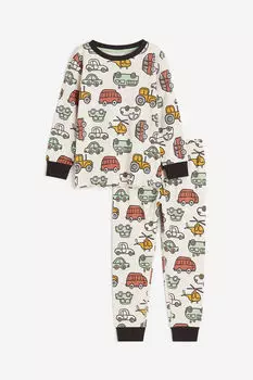 Пижамы из джерси H&M, белый