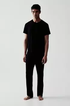 Пижамы из джерси H&M, черный