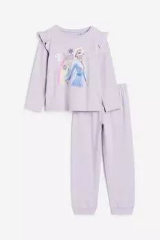 Пижамы из джерси H&M, фиолетовый
