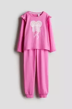 Пижамы из джерси H&M, розовый