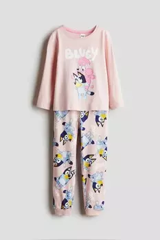 Пижамы из джерси H&M, розовый
