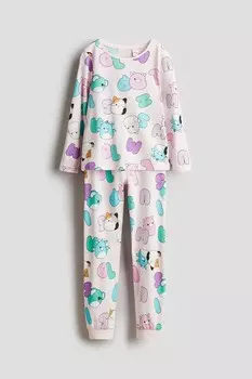 Пижамы из джерси H&M, розовый