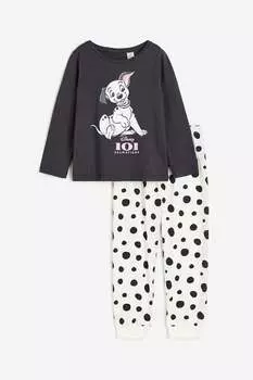 Пижамы из джерси H&M, серый